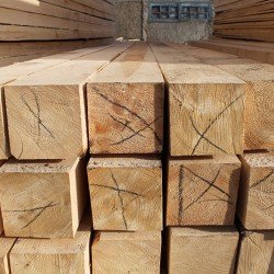 Обрезной брус из лиственницы 150x150x6000 мм