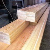 Клееный брус из лиственницы класс А 100x100x6000 мм