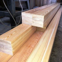 Клееный брус из лиственницы класс А 100x100x6000 мм