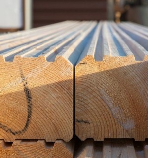 Брус профилированный из лиственницы