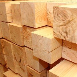 Строганный брусок из лиственницы 50x50x2000 мм