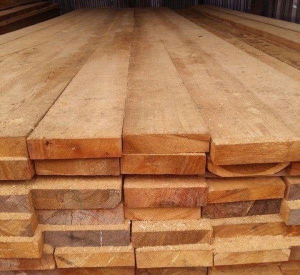 Обрезная доска из лиственницы 25x100x6000 мм