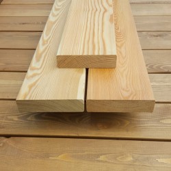 Палубная доска из лиственницы класс В 28x120x3000 мм