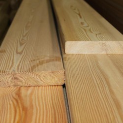 Палубная доска из лиственницы класс В 35x120x3000 мм