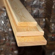 Планкен из лиственницы Прямой класс А 20x90x4000 мм