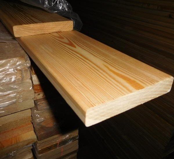 Планкен из лиственницы Прямой класс В 20x190x5000 мм