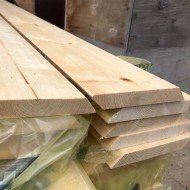 Планкен из лиственницы Скошенный класс А 20x140x4000 мм