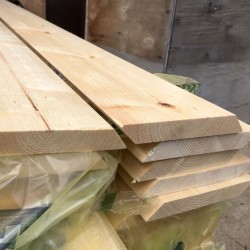 Планкен из лиственницы Скошенный класс А 20x140x3000 мм