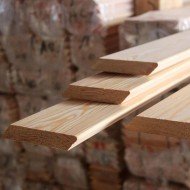 Планкен из лиственницы Скошенный класс А 20x90x4000 мм