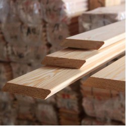 Планкен из лиственницы Скошенный класс А 20x90x3000 мм