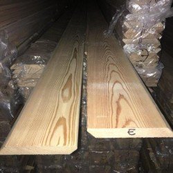 Планкен из лиственницы Скошенный класс В 20x120x3000 мм