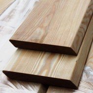 Планкен из лиственницы Скошенный класс Экстра 20x170x6000 мм