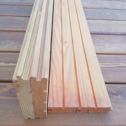 Половая доска из лиственницы класс В 28x120x3000 мм