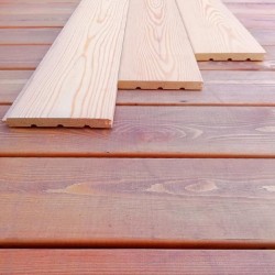 Вагонка штиль из лиственницы класс Прима 15x145x2000 мм