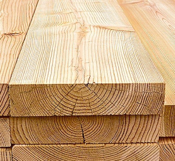 Строганная доска из лиственницы 50x300x6000 мм