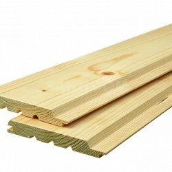 Евровагонка из сосны класс С 12.5x96x3000 мм