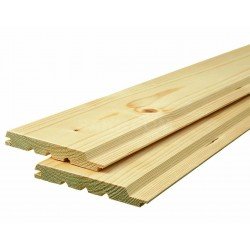Евровагонка из сосны класс С 12.5x96x3000 мм Евровагонка из сосны класс С 12.5x96x3000 мм