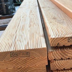 Доска вельвет из лиственницы класс В 28x140x3000 мм