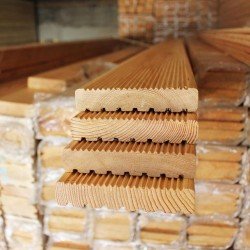 Доска вельвет из лиственницы класс Прима 28x140x3000 мм